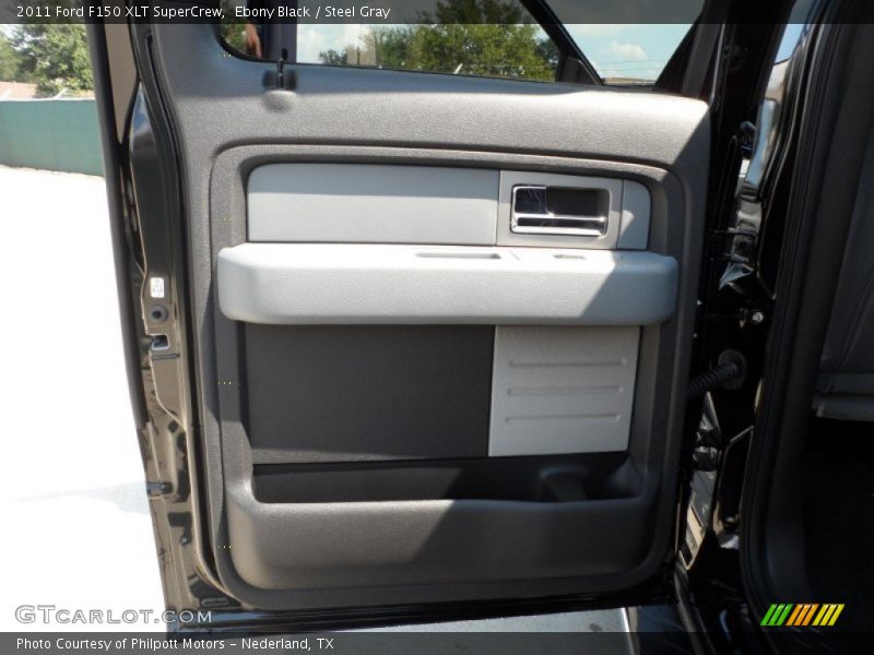 Ebony Black / Steel Gray 2011 Ford F150 XLT SuperCrew