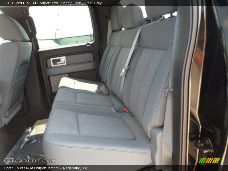 Ebony Black / Steel Gray 2011 Ford F150 XLT SuperCrew