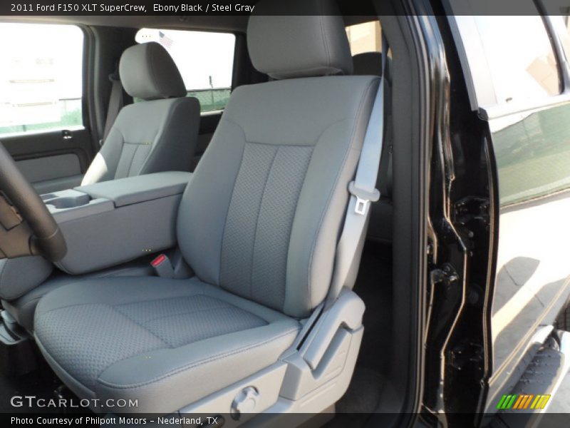 Ebony Black / Steel Gray 2011 Ford F150 XLT SuperCrew