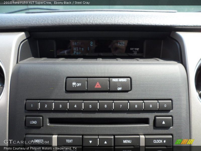 Ebony Black / Steel Gray 2011 Ford F150 XLT SuperCrew