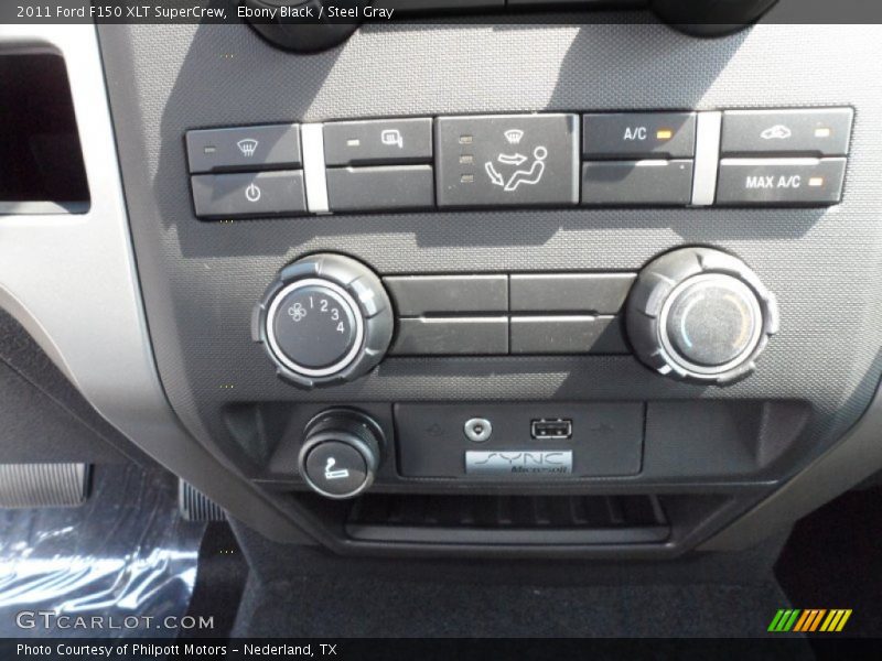 Ebony Black / Steel Gray 2011 Ford F150 XLT SuperCrew