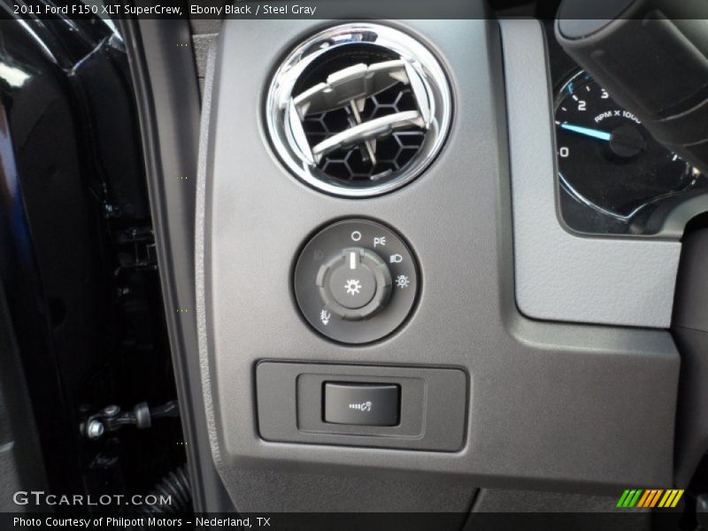 Ebony Black / Steel Gray 2011 Ford F150 XLT SuperCrew