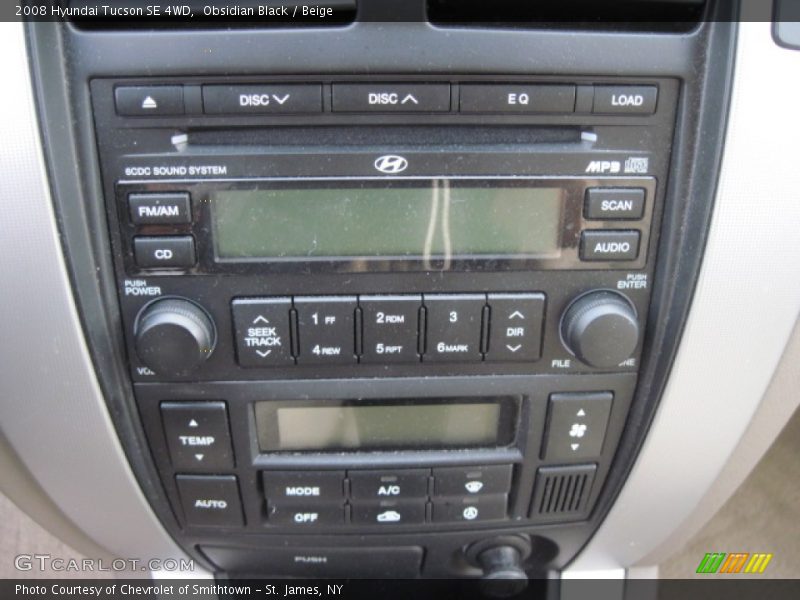 Obsidian Black / Beige 2008 Hyundai Tucson SE 4WD