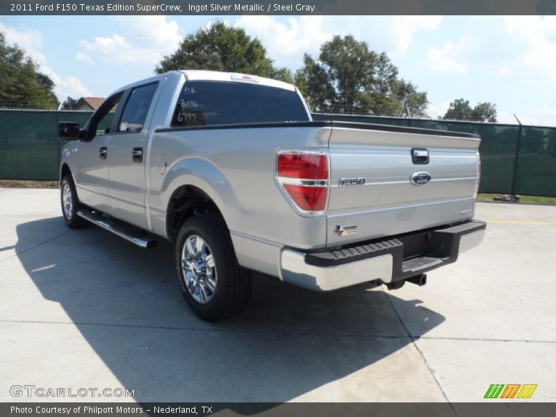 Ingot Silver Metallic / Steel Gray 2011 Ford F150 Texas Edition SuperCrew