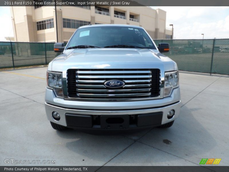 Ingot Silver Metallic / Steel Gray 2011 Ford F150 Texas Edition SuperCrew