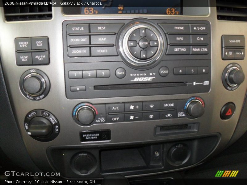 Controls of 2008 Armada LE 4x4