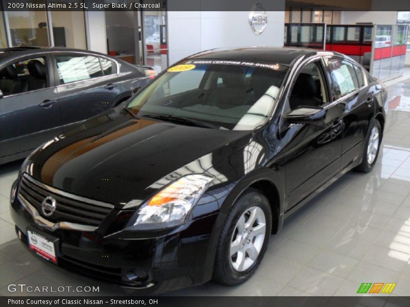 Super Black / Charcoal 2009 Nissan Altima 2.5 SL