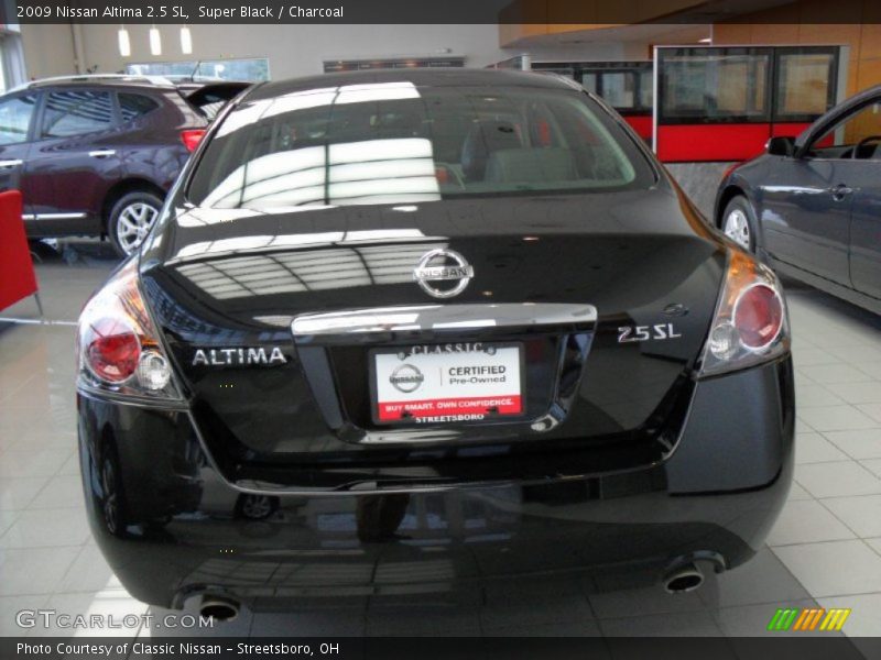 Super Black / Charcoal 2009 Nissan Altima 2.5 SL