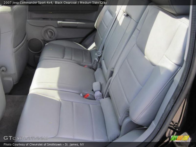 Black Clearcoat / Medium Slate Gray 2007 Jeep Commander Sport 4x4