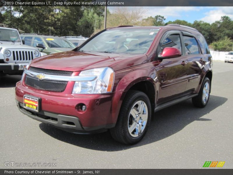 Deep Ruby Red Metallic / Light Cashmere 2009 Chevrolet Equinox LT