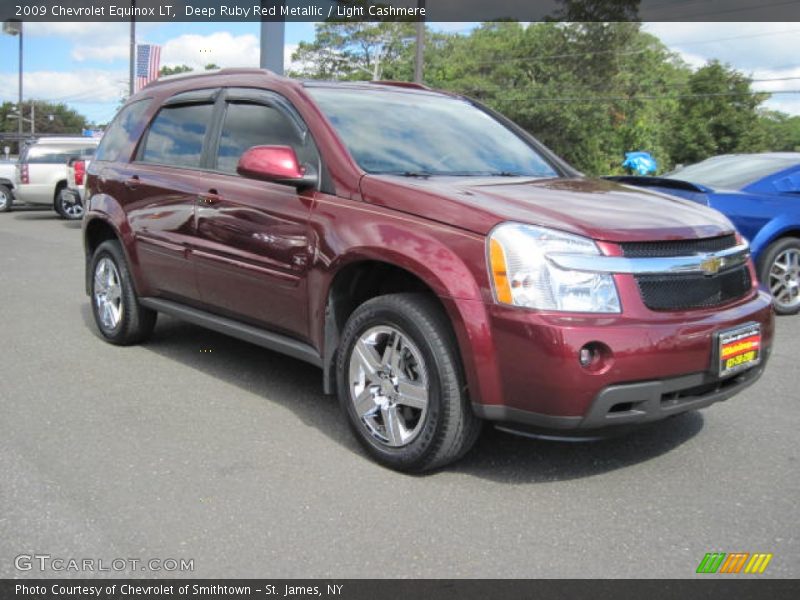Deep Ruby Red Metallic / Light Cashmere 2009 Chevrolet Equinox LT