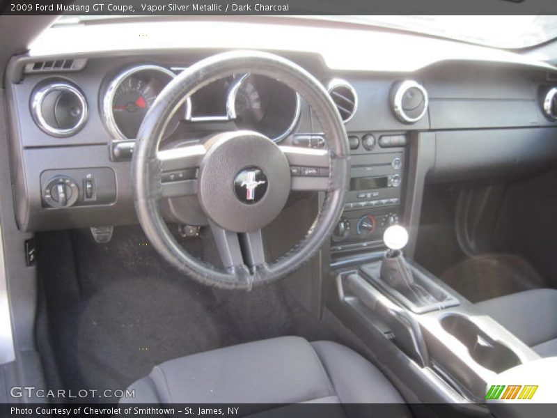 Vapor Silver Metallic / Dark Charcoal 2009 Ford Mustang GT Coupe