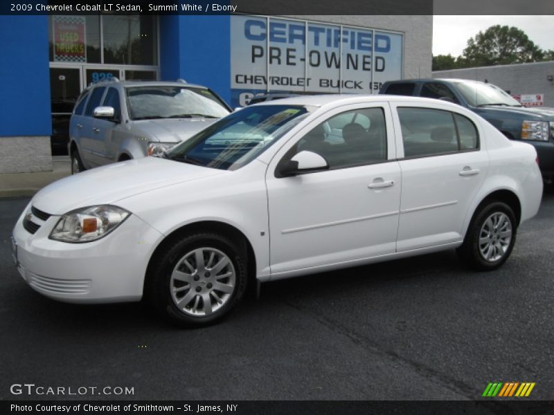 Summit White / Ebony 2009 Chevrolet Cobalt LT Sedan