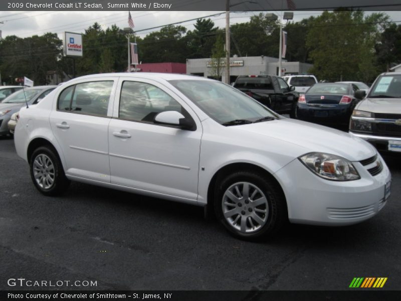 Summit White / Ebony 2009 Chevrolet Cobalt LT Sedan