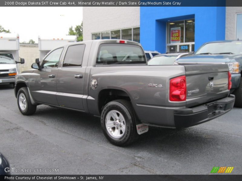 Mineral Gray Metallic / Dark Slate Gray/Medium Slate Gray 2008 Dodge Dakota SXT Crew Cab 4x4