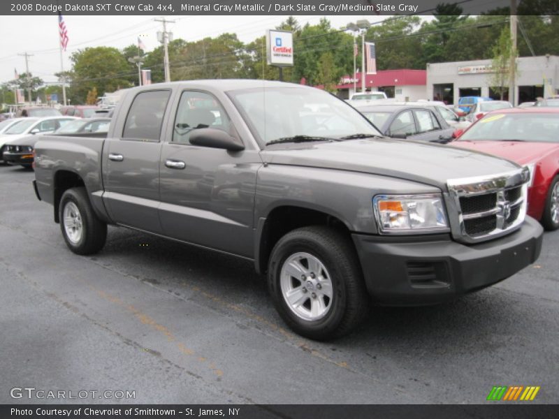 Mineral Gray Metallic / Dark Slate Gray/Medium Slate Gray 2008 Dodge Dakota SXT Crew Cab 4x4