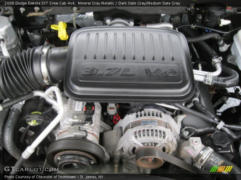 Mineral Gray Metallic / Dark Slate Gray/Medium Slate Gray 2008 Dodge Dakota SXT Crew Cab 4x4