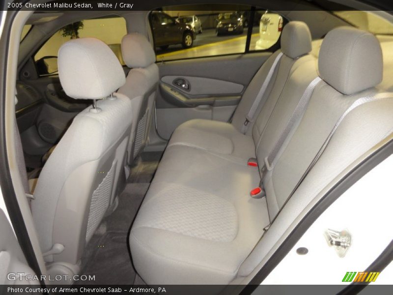 White / Gray 2005 Chevrolet Malibu Sedan