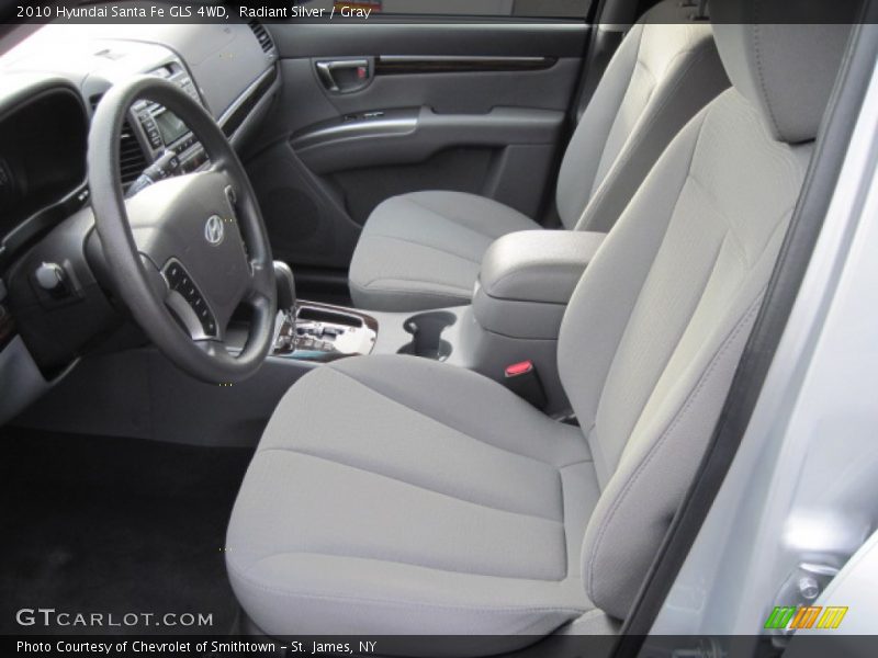 Radiant Silver / Gray 2010 Hyundai Santa Fe GLS 4WD