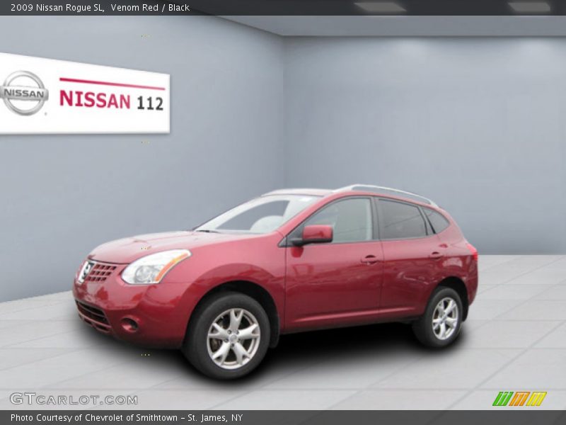 Venom Red / Black 2009 Nissan Rogue SL