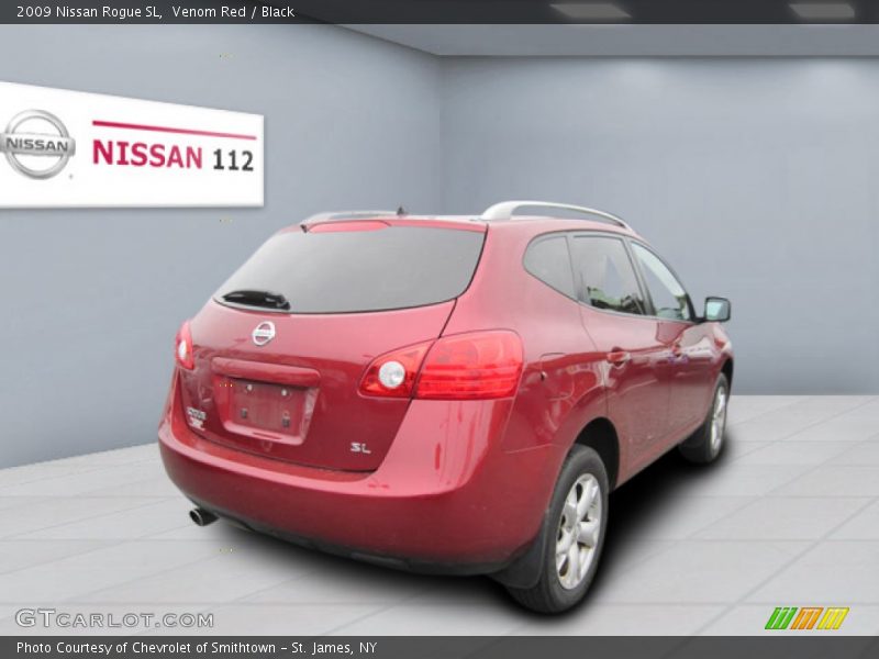 Venom Red / Black 2009 Nissan Rogue SL