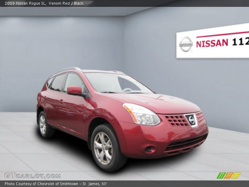 Venom Red / Black 2009 Nissan Rogue SL
