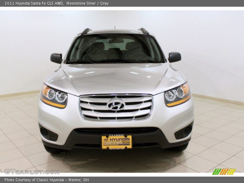 Moonstone Silver / Gray 2011 Hyundai Santa Fe GLS AWD