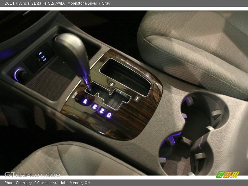 Moonstone Silver / Gray 2011 Hyundai Santa Fe GLS AWD