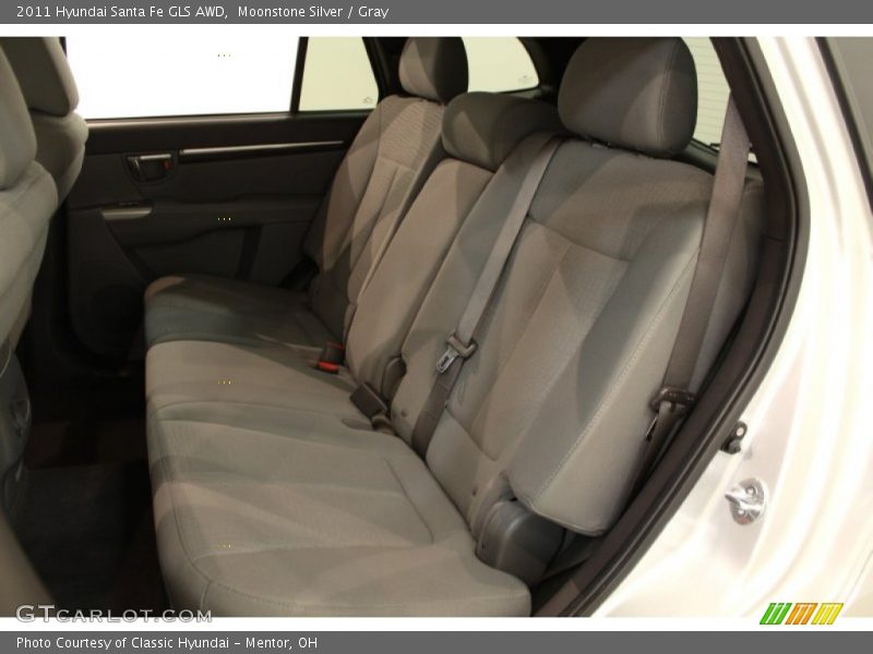 Moonstone Silver / Gray 2011 Hyundai Santa Fe GLS AWD