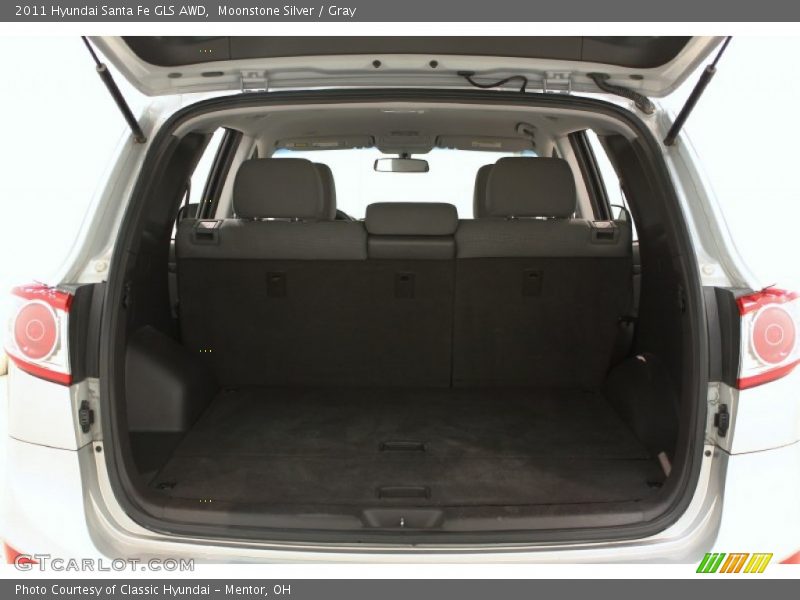 Moonstone Silver / Gray 2011 Hyundai Santa Fe GLS AWD