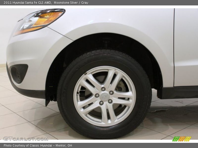 Moonstone Silver / Gray 2011 Hyundai Santa Fe GLS AWD