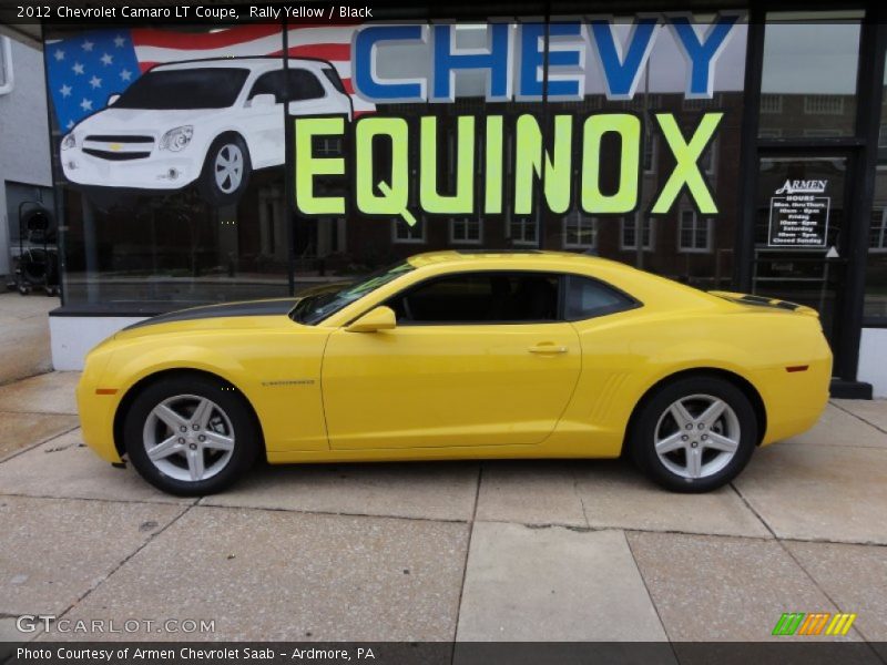 Rally Yellow / Black 2012 Chevrolet Camaro LT Coupe