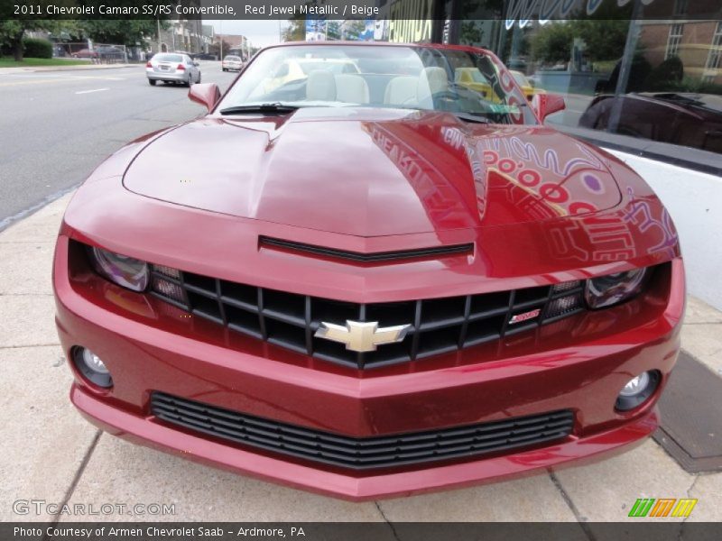 Red Jewel Metallic / Beige 2011 Chevrolet Camaro SS/RS Convertible