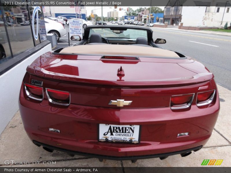 Red Jewel Metallic / Beige 2011 Chevrolet Camaro SS/RS Convertible
