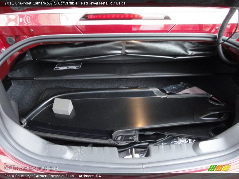 Red Jewel Metallic / Beige 2011 Chevrolet Camaro SS/RS Convertible