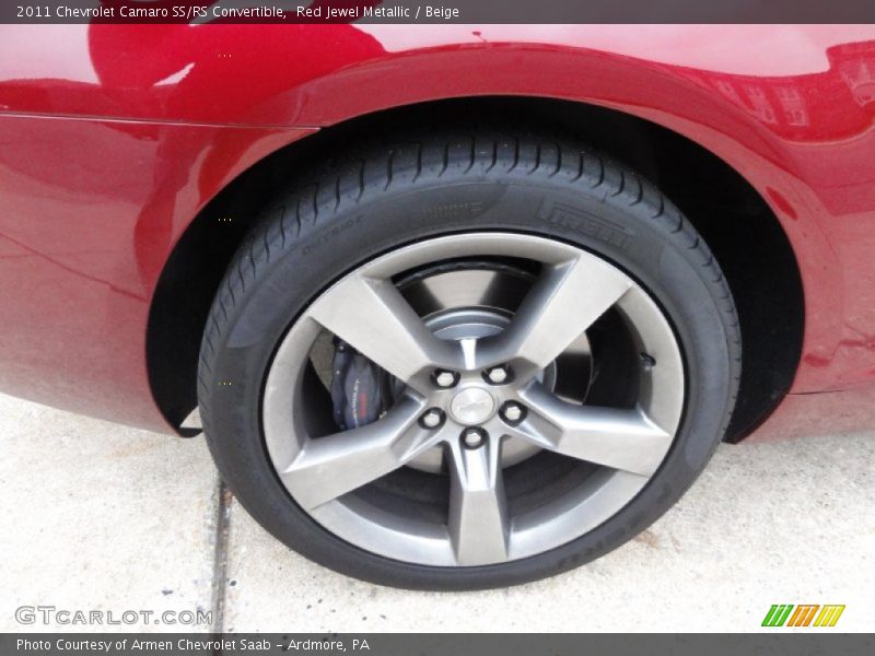 Red Jewel Metallic / Beige 2011 Chevrolet Camaro SS/RS Convertible