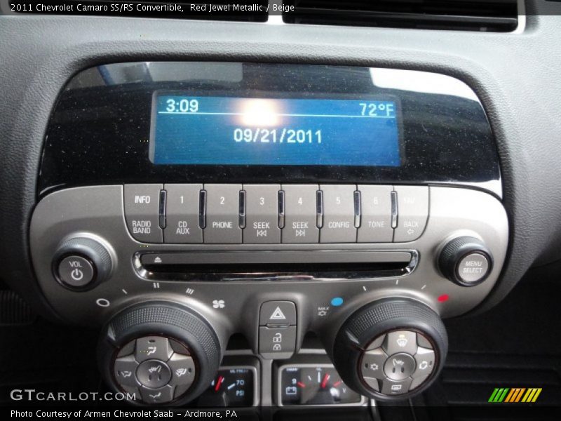 Red Jewel Metallic / Beige 2011 Chevrolet Camaro SS/RS Convertible