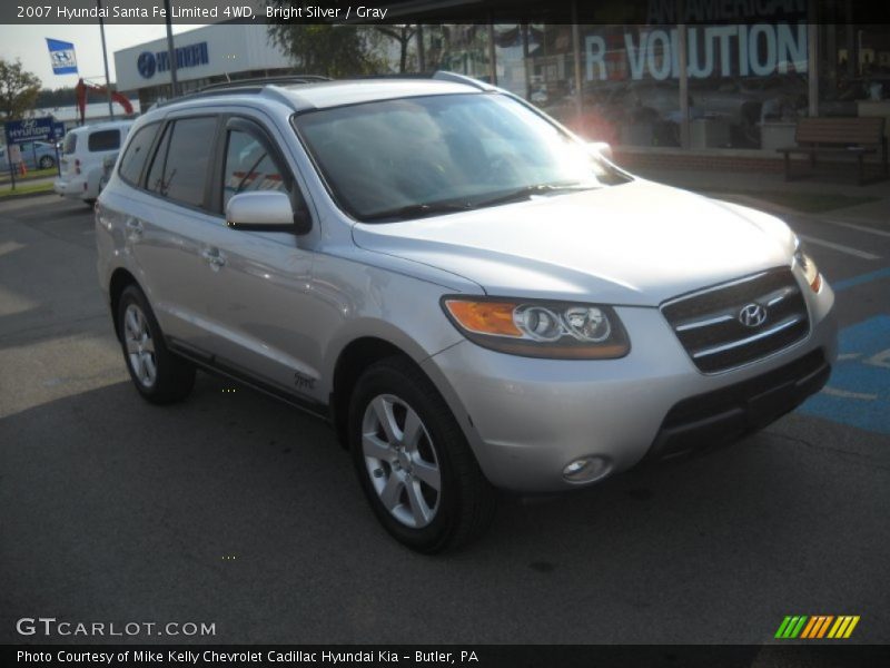 Bright Silver / Gray 2007 Hyundai Santa Fe Limited 4WD