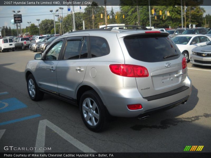 Bright Silver / Gray 2007 Hyundai Santa Fe Limited 4WD