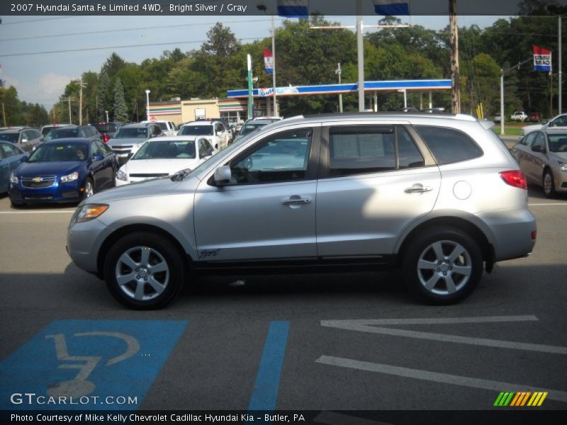 Bright Silver / Gray 2007 Hyundai Santa Fe Limited 4WD