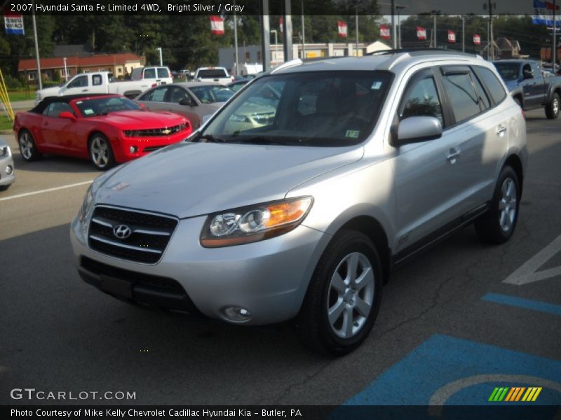 Bright Silver / Gray 2007 Hyundai Santa Fe Limited 4WD