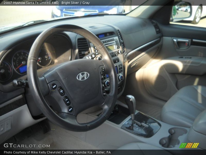 Bright Silver / Gray 2007 Hyundai Santa Fe Limited 4WD