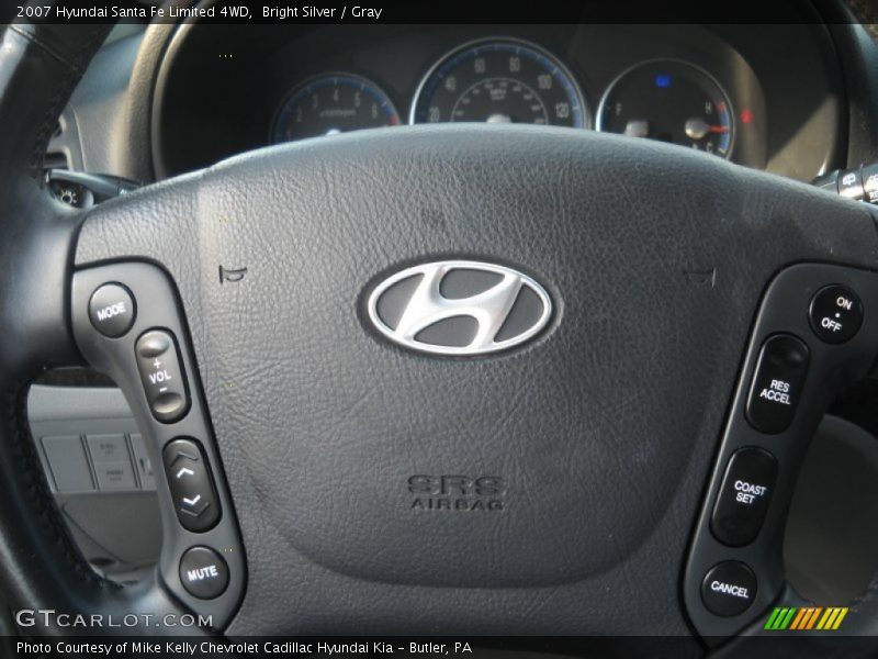 Bright Silver / Gray 2007 Hyundai Santa Fe Limited 4WD