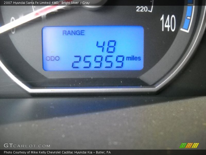 Bright Silver / Gray 2007 Hyundai Santa Fe Limited 4WD