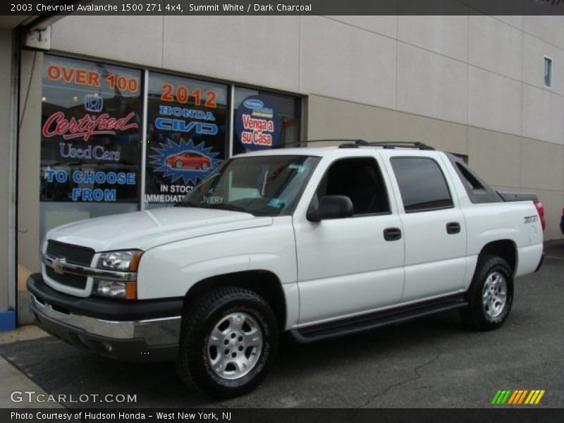 Summit White / Dark Charcoal 2003 Chevrolet Avalanche 1500 Z71 4x4