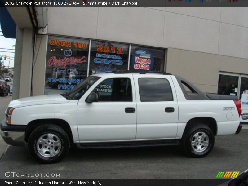 Summit White / Dark Charcoal 2003 Chevrolet Avalanche 1500 Z71 4x4
