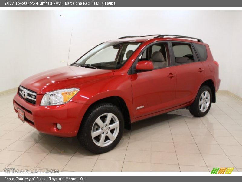 Barcelona Red Pearl / Taupe 2007 Toyota RAV4 Limited 4WD