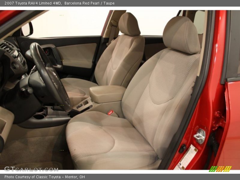 Barcelona Red Pearl / Taupe 2007 Toyota RAV4 Limited 4WD