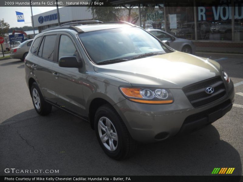 Natural Khaki / Beige 2009 Hyundai Santa Fe GLS 4WD