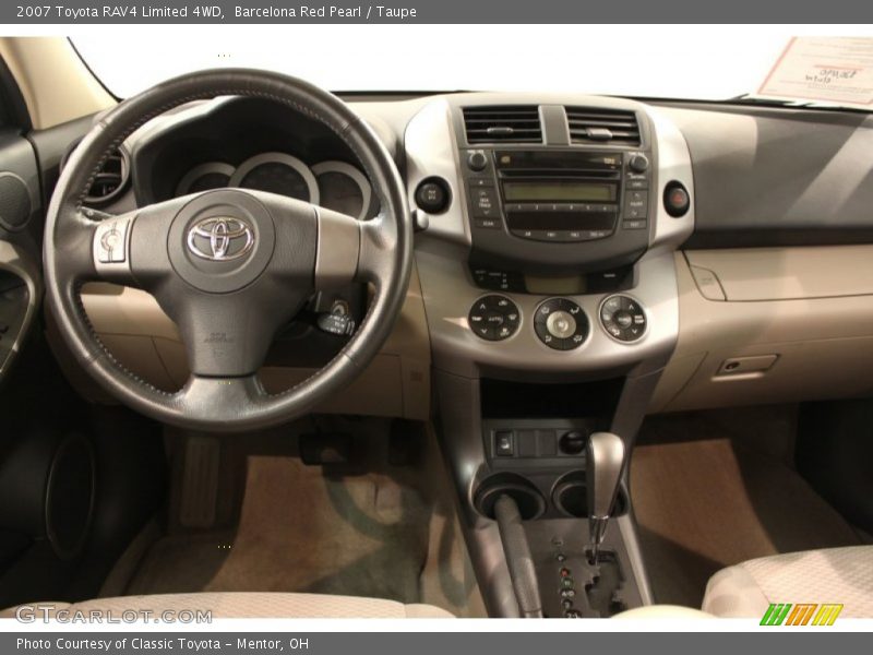 Barcelona Red Pearl / Taupe 2007 Toyota RAV4 Limited 4WD